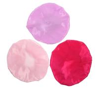 Homoyoyo 3Pcs Kids Elastic Hair Bonnets Candy Colour round Caps Comfortable Breathable Polyester Sleep Hats Keeps Hair in Place for Night Use