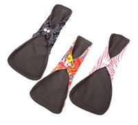 Homoyoyo 3Pcs Large Bamboo Charcoal Reusable Sanitary Pads for Women with Absorbent Stay-Dry Surface Comfortable Washable Menstrual Cloth Towels for Heavy Flow and Postpartum Use