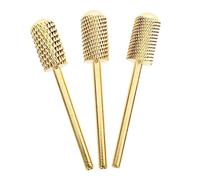 Homoyoyo 3pcs Nail Drill Bits for Nails Durable Tungsten Carbide Manicure Bits with Rounded Heads Easy to Install and Use for Home and Salon and Reshaping