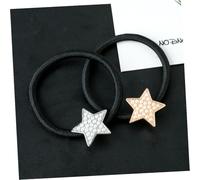 Homoyoyo 3PCS Pearl Star Shape Hair Ties Creative Elegant Multi-functional Scrunchies for Women and Bright Fade-resistant Colors Comfortable Elastic Ponytail Holders for Daily Wear and