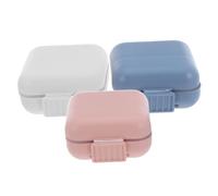 Homoyoyo 3pcs Pill Bottle Organizer Portable Pill Case Fish Oil Holder Purse Case Small Holder Small Pocket Travel Organizer Travel Medicine Planner Pp