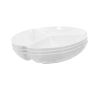 Homoyoyo 3pcs Plastic Artist Painting Palette with Wells for Watercolor Oil and Chinese Painting Lightweight Portable Mixing Tray with Compartment Design for Art Students Classroom Craft