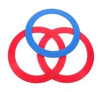 Homoyoyo 3pcs Plastic Juggling Ring for Beginners with Smooth Edges and Vibrant Style, 9.5 Inch Sturdy Toss and Catch Ring for Skill Training and Halloween Games, Enhancing Hand-eye