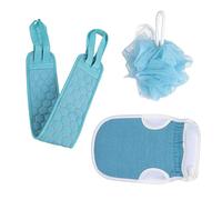 Homoyoyo 3pcs Portable Bath Towel Set Thickened Exfoliating Back Scrubber for Comfortable Durable Bath Wash Gloves for Cleaning for Arms Legs and Back