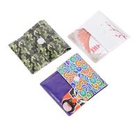 Homoyoyo 3Pcs Portable Resin Ash Bags with Unique Patterns Compact Outdoor Smoking Ashtray Pouches for Camping Fishing and Travel Practical Pocket Ash Holder