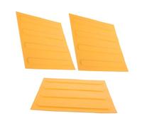 Homoyoyo 3pcs PVC Nonslip Tactile Paving Bricks Blind Floor Tiles with Raised Patterns for Sidewalks Pathways Outdoor Blind Tracks Replacement