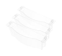 Homoyoyo 3pcs Range Hood Oil Pan Grease Collector Replacement Oil Catcher for Kitchen Cooking Deep Plastic Tray Cup