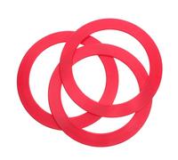 Homoyoyo 3pcs Red Plastic Juggling Rings Set for Outdoor Games, ’s Toss and Catch Hoop , Circus Skills Props for Street Performances and Family Activities