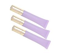 Homoyoyo 3Pcs Refillable Essential Oil Tube with Massage Head Empty Eye Cream Dispenser Container for Women and Lightweight and Leak Travel Accessories