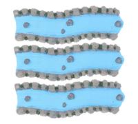 Homoyoyo 3pcs Resin Miniature River Stream Figurines for Psychological Consultation Rooms Mini Landscape Ornaments for Tranquil Therapy Ambiance Resin Craft Decorations for Microlandscape