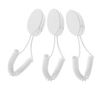 Homoyoyo 3Pcs Retractable Remote Control Leash with Self-Adhesive Oval Hooks, Universal Plastic Tethers for Ceiling Fan Remotes, TV Controllers, and Phone Cable Management