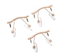 Homoyoyo 3pcs Rimless Glasses Nose Bridge Replacement Pads Lightweight Soft Cushion Eyeglass Support for Frameless Spectacles Metal Nose Pads for DIY Repair and Comfortable Wear