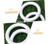 Homoyoyo 3pcs Ring Decoration Foam Wreath Forms Kits Polystyrene Rounds Arrangements Artificial DIY Foams Circle Ring Number Circle Making Garland Make with Dragon White