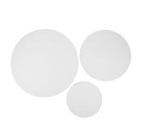 Homoyoyo 3pcs Round Cotton Canvas Painting Frames Triple Primed Blank Stretched Boards for Oil Artworks Easy Swap Design for Artists and Home Gallery Display