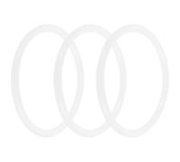 Homoyoyo 3pcs Rubber Rings for Singing Bowls 9.5cm Crystal Sound Bowl O Rings Cushion Base Support for Yoga Meditation and Tibetan Buddhist Rituals