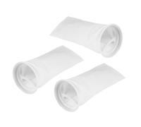 Homoyoyo 3pcs Screen Filter Bag for Aquarium Pump with 3d Honeycomb Mesh and Plastic Ring, Polypropylene Material, White Colour, Designed for Freshwater Fish Tank and Sump Filtration, Slows