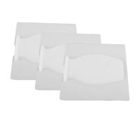 Homoyoyo 3pcs Self-adhesive Silicone Wall Planters for Hydroponics Shockabsorbing No-drill Hanging Flower Vases for Small Spaces Wedding Home Decoration White