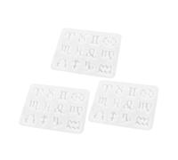 Homoyoyo 3pcs Silicone DIY Pendant Mold Non Stick Keychain Mold for Crafting Durable Accessories for Epoxy Jewelry Making and Key Ring Charms
