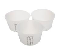 Homoyoyo 3pcs Silicone Measuring Cups for Resin DIY Crafts Non-Stick Epoxy Mixing Tools with Graduated Marks Reusable Silicone Resin Pouring Jugs for Jewelry Casting and Woodworking