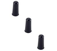 Homoyoyo 3pcs Soprano Saxophone Mouthpiece Cap Lightweight Protective Cover for Saxophone Mouthpieces and Easy to Carry for Storage and Travel Black