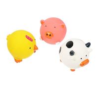 Homoyoyo 3pcs Squeaky Puppy Bite Made of Premium Latex with Unique Shape and Creative Design, Interactive Pet Chew for Puppies and Dogs to Promote Teething and Play