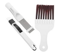 Homoyoyo 3pcs Stainless Steel Air Conditioner Fin Comb Set Ergonomic Radiator Brush for Efficient Dust Removal Durable Condenser Coil Cleaner Tool for Hvac Maintenance