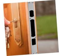 Homoyoyo 3pcs Stainless Steel Door Frame Buckle Filler Plates Reinforcement Deadbolt Covers for Security Lock Body Anti-Theft Door Lock Accessories with Easy Installation