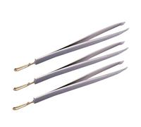 Homoyoyo 3Pcs Stainless Steel Eyebrow Tweezers Portable Precision Brow Clips for Facial Hair Removal and Shaping Lightweight and Beauty Tool for Women