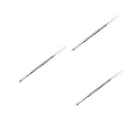 Homoyoyo 3pcs Stainless Steel Makeup Mixing Tool Embossed Color Modulation Bar for Foundation Concealer Eye Shadow Durable Cosmetic Mixing Rod Silver for Professional Home Use