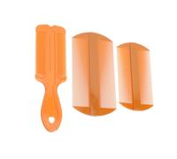 Homoyoyo 3pcs Static Plastic Hair Combs Fine Tooth Design Durable Portable Hair Massaging Tool for Dandruff Removal and Styling Suitable for Adults and Orange