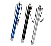 Homoyoyo 3pcs Stylus Pen Conductive Cloth Tips for Devices Replacement Capacitive Pen for Tablets Laptops and Drawing Silver Black