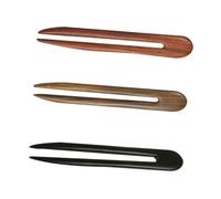 Homoyoyo 3pcs U Shape Hair Forks Vintage Hairpins Retro Ebony Hair Clips for Women Elegant Headdress for Party Festival Daily Wear Idea