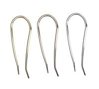 Homoyoyo 3pcs U Shaped Hair Sticks for Women Unique Hair Clasp Decor Durable Metal Updo Pins Gold Rose Gold Silver for Daily Styling
