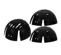 Homoyoyo 3pcs Universal Safety Bump Cap Inserts Black Hard Hat Liner Baseball Hat Insert Liners for Industrial Work Head Protection