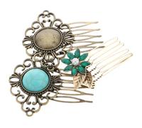Homoyoyo 3pcs Vintage Crystal Hair Combs Bridal Hair Accessories for Weddings Parties Everyday Use Decorative Side Combs with Luxurious Sparkling Finish for Brides Women