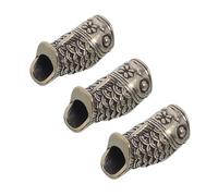 Homoyoyo 3pcs Vintage Koi Fish Pendant Charms Carp Beads for Jewelry Making with Paracord Cord DIY Necklaces Bracelets Keychains Symbolizing Perseverance and Fortune