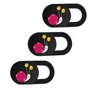 Homoyoyo 3pcs Web Camera Cover for Laptop Snail Pattern Privacy Cover Stickers Kawaii Ultra Thin Easy to Use