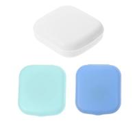 Homoyoyo 3sets Mini Travel Lens Cases Portable Storage Boxes for Eyes Eyeglass Case Organizer Random Color