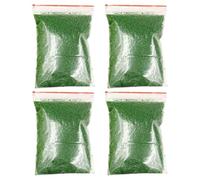 Homoyoyo 4 Bags Artificial Powder Grass for DIY Model Trees and Sand Table Models, Green Sponge Material Wear Resistance and Safe Long-time Use, for Small Decorative Gardening and Train