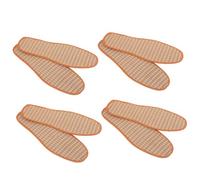 Homoyoyo 4 Pairs Breathable Bamboo Charcoal Shoe Insoles Deodorant Thin Replaceable Inner Pads for Comfortable Foot Support and Odor Control Suitable for Daily Wear and Athletic Shoes