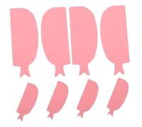 Homoyoyo 4 Pairs Fish Shaped Silicone Lash Lift Pads Soft Eye Protectors for Lash Perms Fit for All Eye Shapes Portable Candy Colored Tools for Beginners and Daily Makeup Use