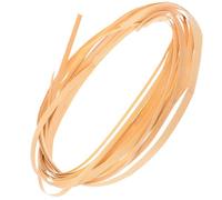 Homoyoyo 4 Rolls Cane Reed Wood Strips Basket Making Supplies Flexible Renewable Resource Rustic Elegant Natural Aesthetic for Floral Arrangements and Crafting