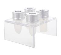 Homoyoyo 4 Sets DIY Silicone Lipstick Making Mold Kit with Plastic Brackets, Easy to Use Lipstick Mould Set for Makeup Training and Studios, Versatile Lip Gloss Craft Tool
