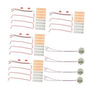 Homoyoyo 4 Sets Fruit Battery Science Kit DIY Electrical Circuit Educational for Potato Clock with Light Diode for School Science Projects and Interactive Electricity Experiments