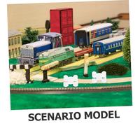 Homoyoyo 4 Sets Scale Miniature Dollhouse Furniture Round Table and Chairs for DIY Architectural Model Building Easy Assembly Educational Tool for Space Planning and Design Visualization