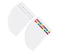 Homoyoyo 40 Sheets Alphabetical Index Tabs for Notebooks Self-Adhesive Plastic Page Markers Color-Coded Labels for School and Office Easy Peel and Stick Lightweight Compact