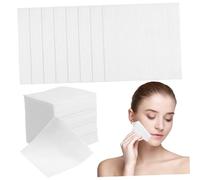 Homoyoyo 400pcs Makeup Remover Cloth Skin Dry Face Facial Absorbent Tag Tissue Nonwovens Pads Round Makeup Remover Towels Simple Cotton Cleansing Pad Removing Gauze White Non-woven Fabric