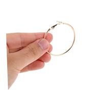 Homoyoyo 40pcs Chunky Half Hoop Earrings for Women Large Round Metal Dangle Earrings with Wide Open Vintage Design Boho Statement Jewelry for Festivals and Events Gold Silver Mix