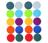 Homoyoyo 40pcs Circle Carpet Sitting Markers for Classroom and Kindergarten Reusable Floor Spots for Preschool Activities and Group Management Indoor Outdoor Educational Supplies