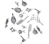 Homoyoyo 40pcs DIY Alloy Pendant Charms Mixed Antique Silver Tone for Necklace Bracelet Jewelry Making Accessories